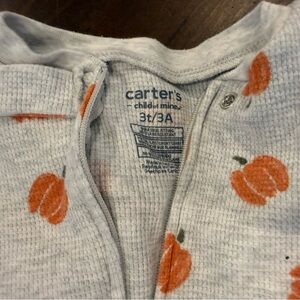 Carter's Child of Mine Orange Pumpkin Onesie size 3T